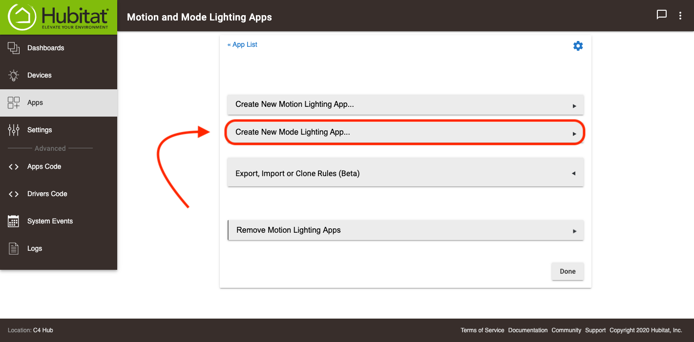 Create new Mode Lighting child app.png