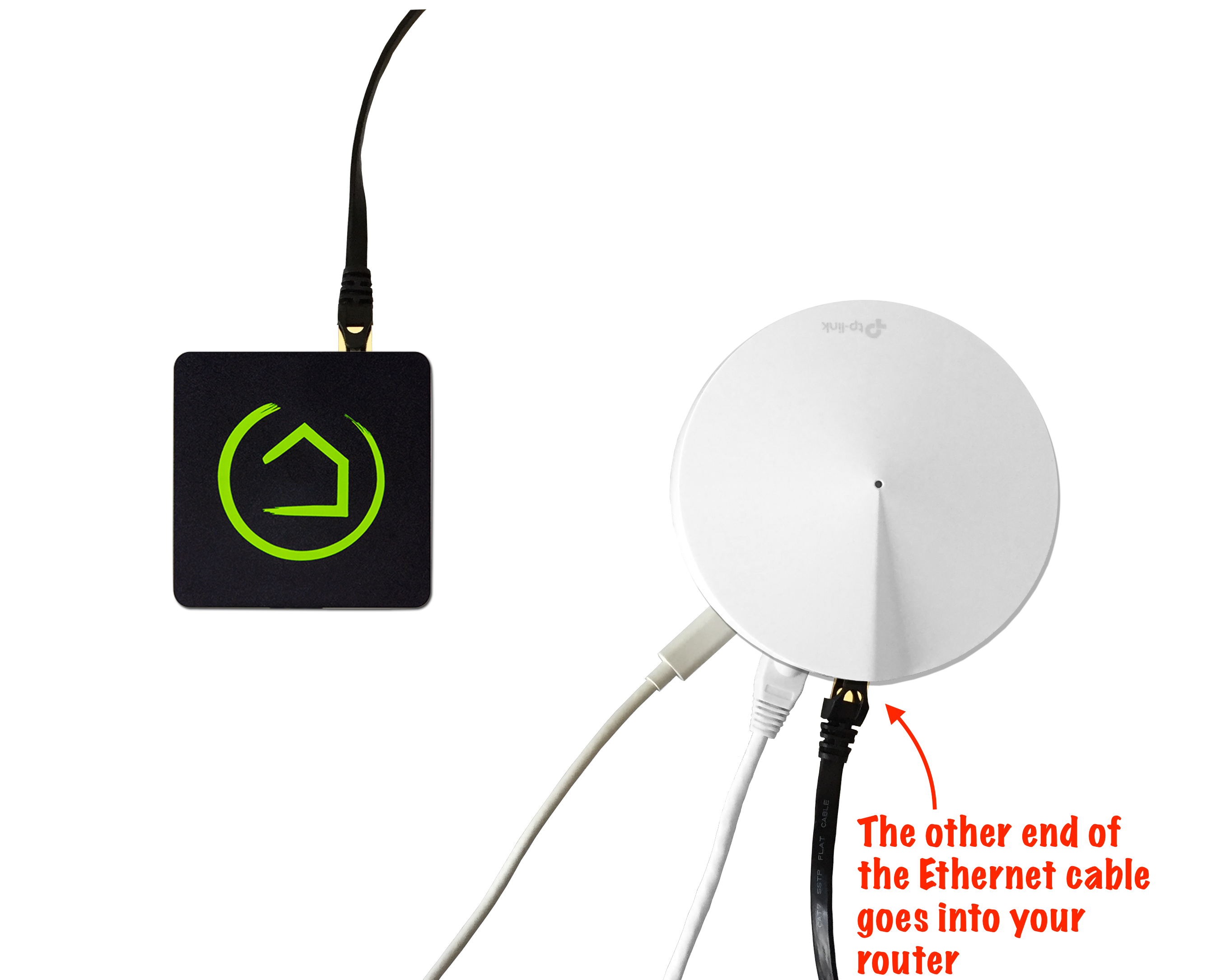 Install the opposite end of the Ethernet cable into an available Local Area Network port of your router