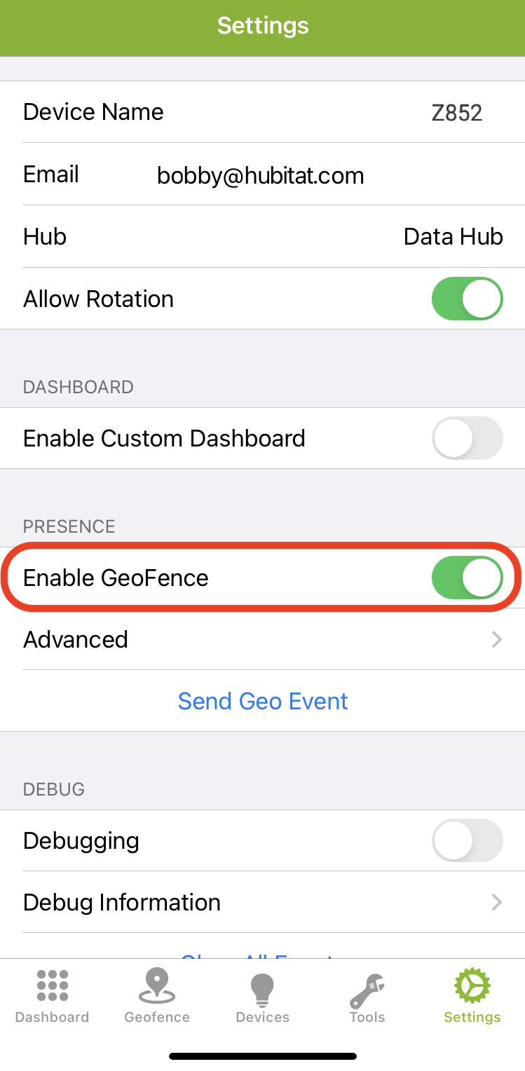 Android Enable GeoFence option.png