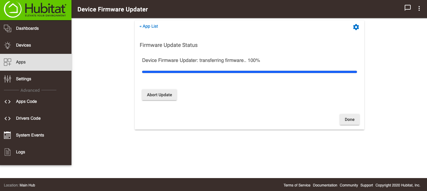 Firmware update 100 percent complete.png